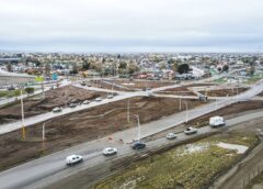 La Rotonda Samoré entra en su etapa final y avanza la transformación de la Autovía 17 de Octubre en Río Gallegos